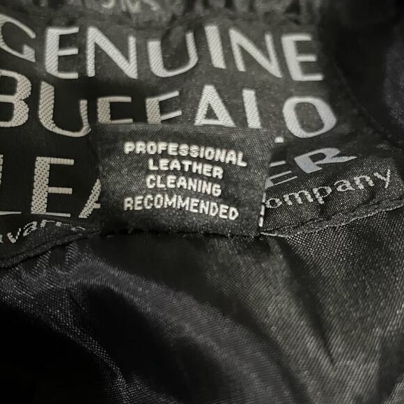 Navarre Leather Company Womens Genuine Buffalo Leather Black Jacket Size XL - Picture 7 of 15